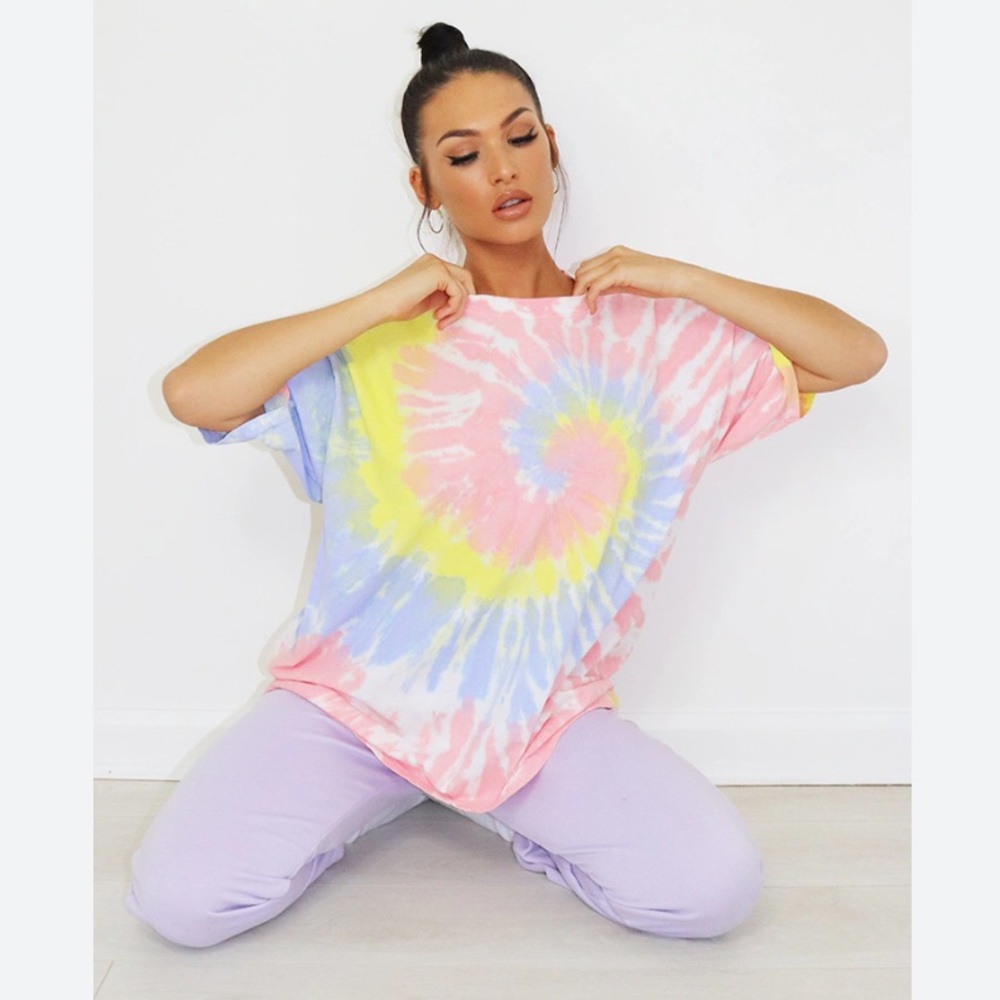 Pastels Multi-Color Tie-Dye T-Shirt/Dress